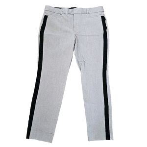 Banana Republic Womens Sloan Slim Pants Size 4 Gray Heathered Mid Rise Stretch